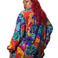 80’s S.G. Sport Colorful Retro Print Blouse (3X)