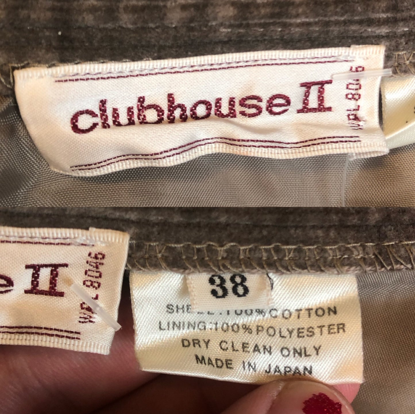 70’s Clubhouse II Light Brown Corduroy Skirt (2X)