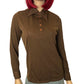 60’s Tarni Brown Retro Shirt (M)