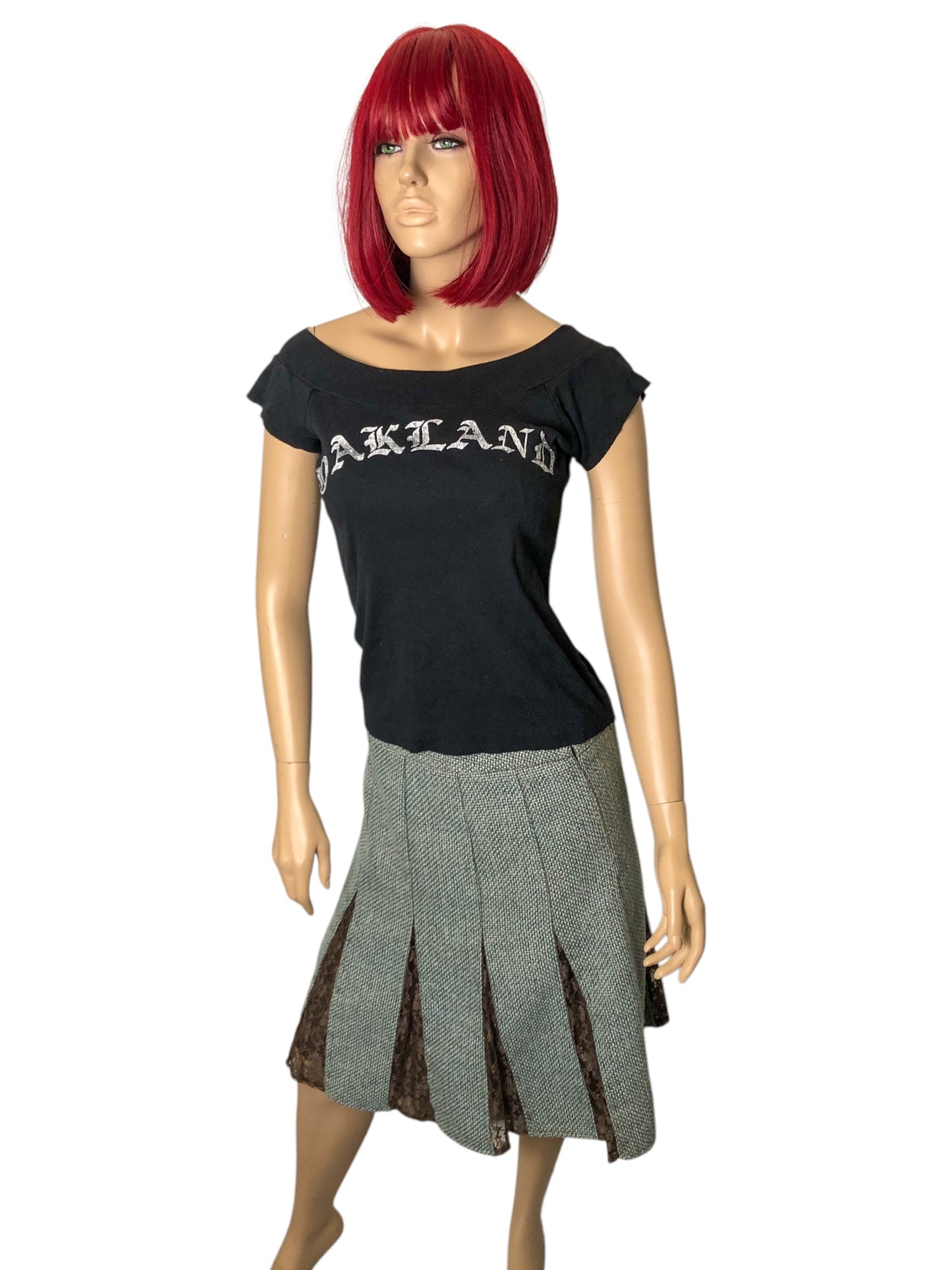 90’s Forever 21 Oakland Black T-Shirt (XXS/XS/S)