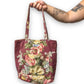 90’s Jackie Spicer Blush Red Floral Print Purse
