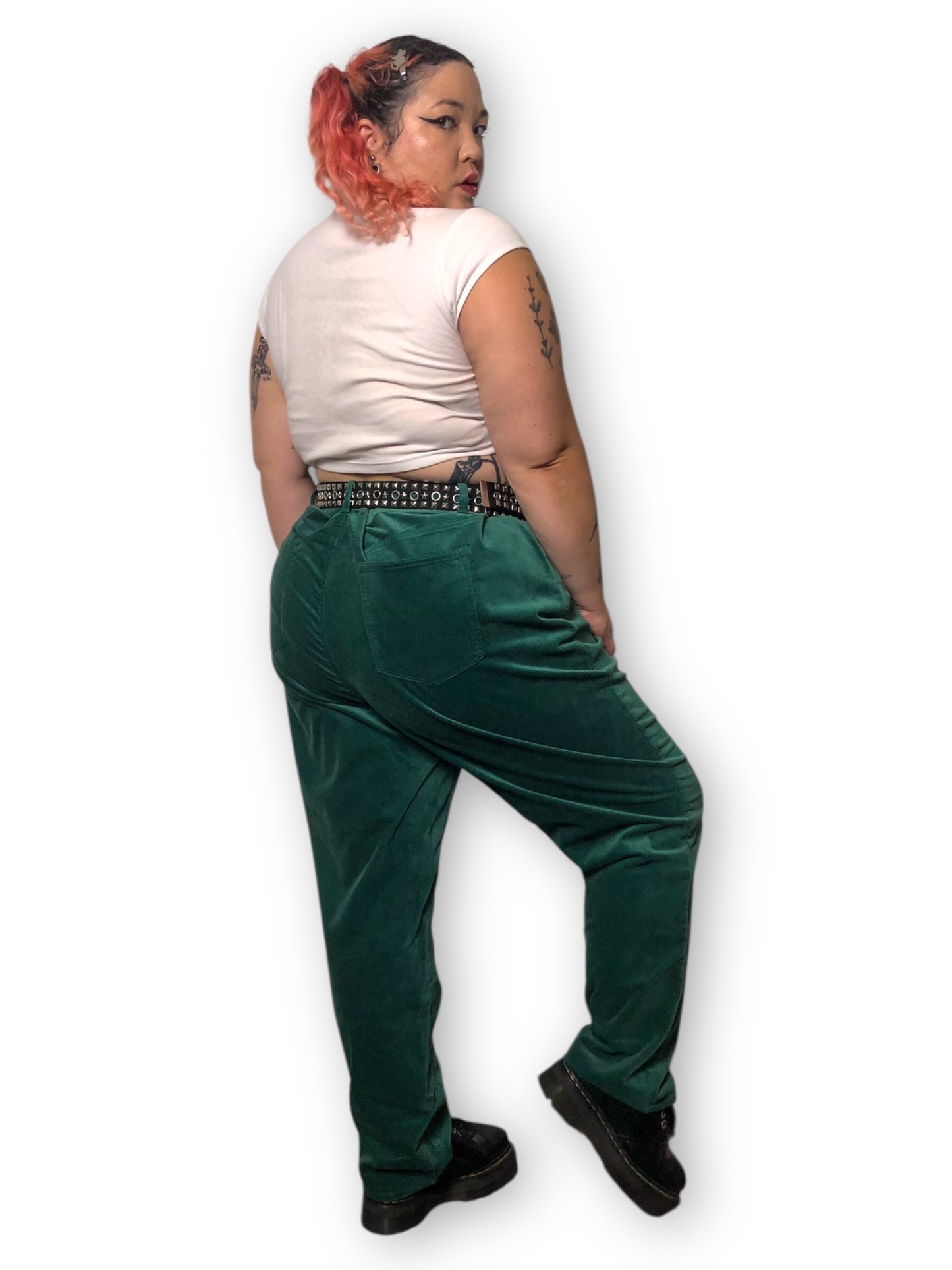 Talbots Forest Green Velvet Pants (3X)