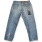 70’s/80’s Levi’s 505 Upcycled Denim Jeans (XL)