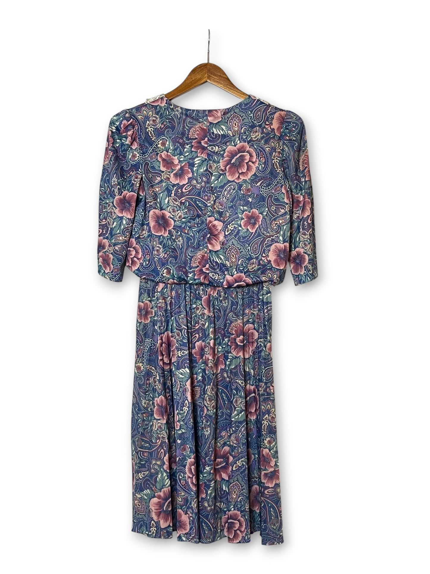 80’s Retro Pastel Midi Dress (M/L)
