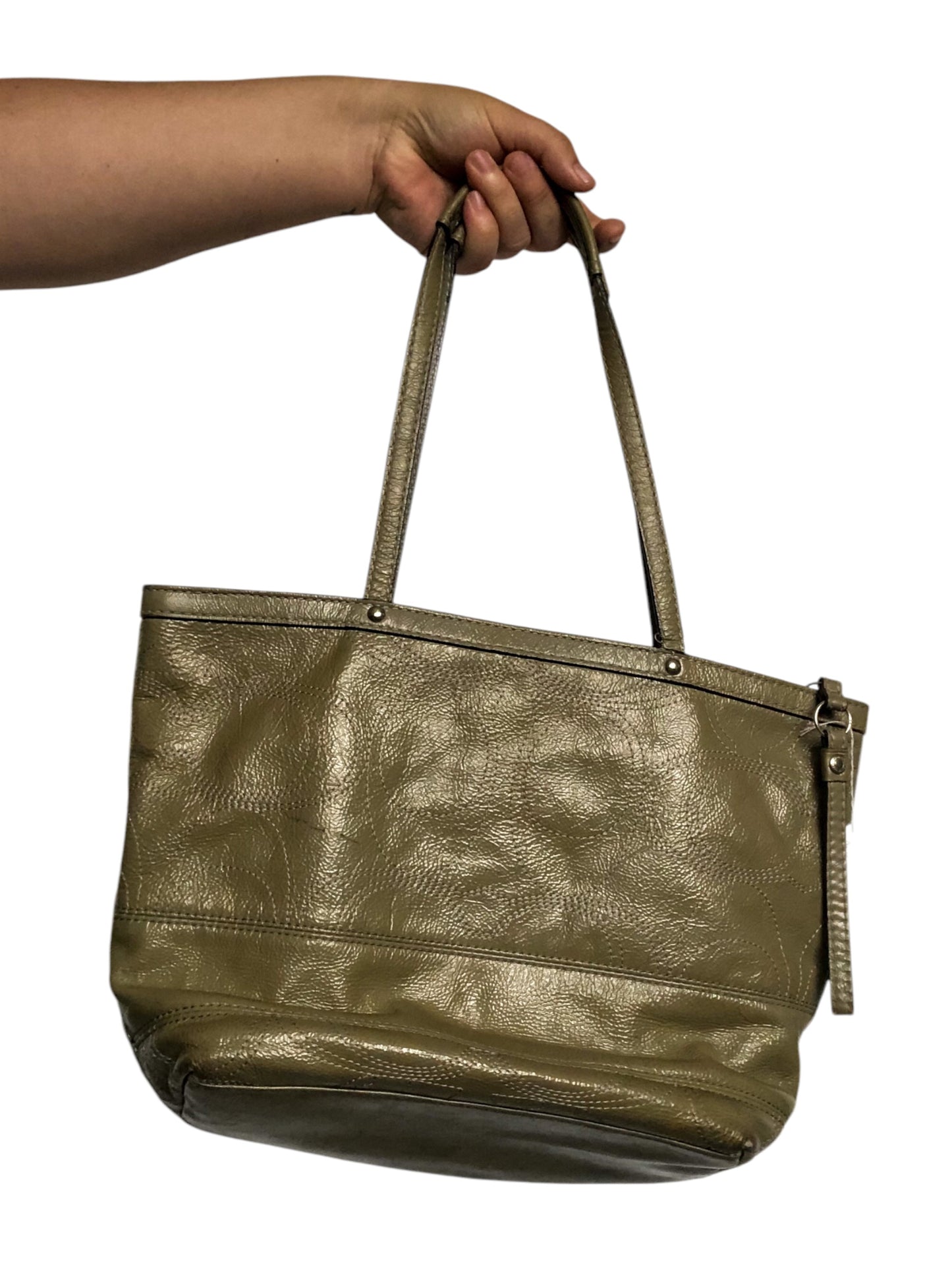 Coach Patent Olive Khaki Purse