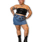 Denim Mini Skirt (1X)