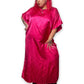 80’s Hot Pink Satin Nightgown (2X)