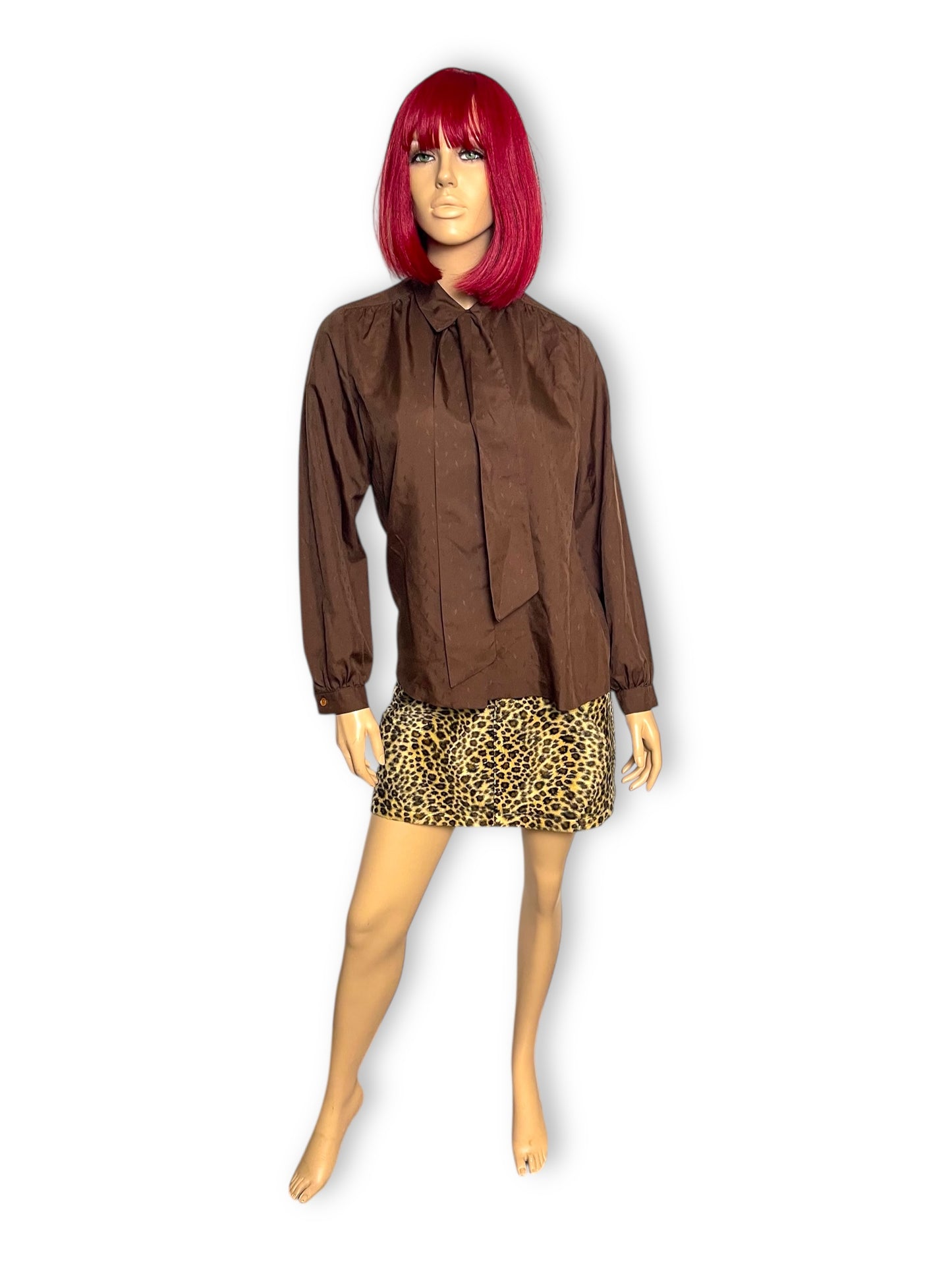 60’s/70’s Dana Point Brown Blouse (M/L)