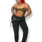 Y2K American Sweetheart Black Corduroy Pants (XL/2X)