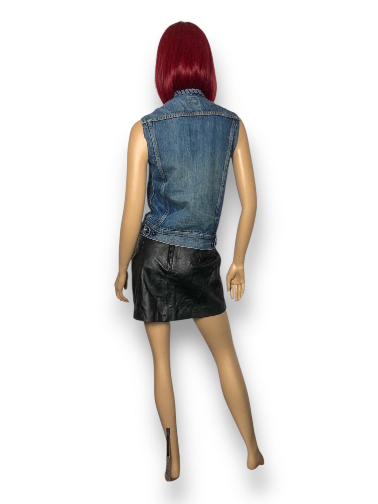 70’s Lee Patched Denim Vest (S/M)