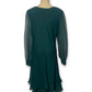 90’s Emerald Chiffon Dress (XL)
