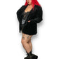 90’s/Y2K DG2 by Diane Gilman Black Velvet Blazer (XL/2X)