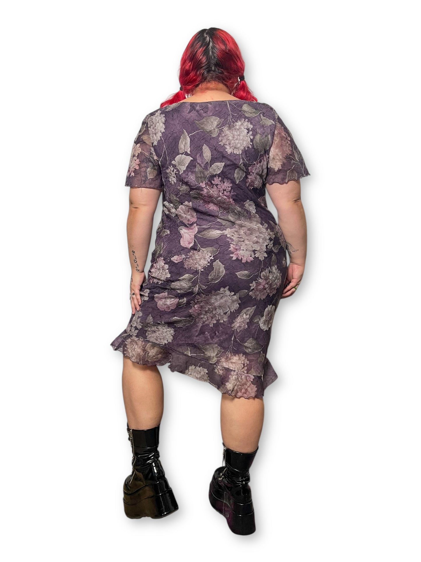 90’s Floral Midi Dress (1X)
