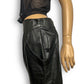 90’s/Y2K Black Leather Pencil Skirt (L)