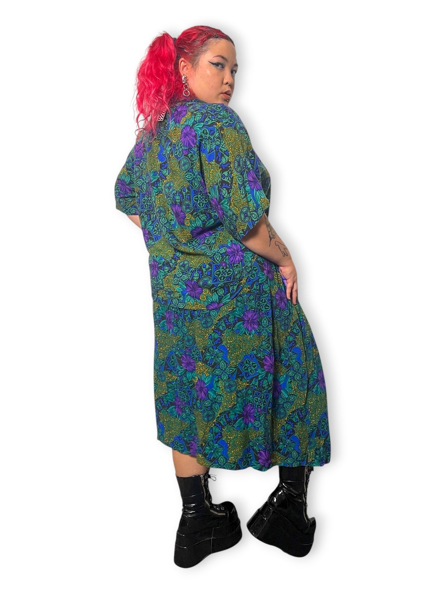 90’s/Y2K Allison Smith II Floral 2-Piece Set (3X)