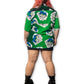 90’s Graphic Print Button Down Shirt (1X/2X)