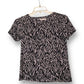 Y2K/Modern JM Collection Black and White Patterned Shirt (M)