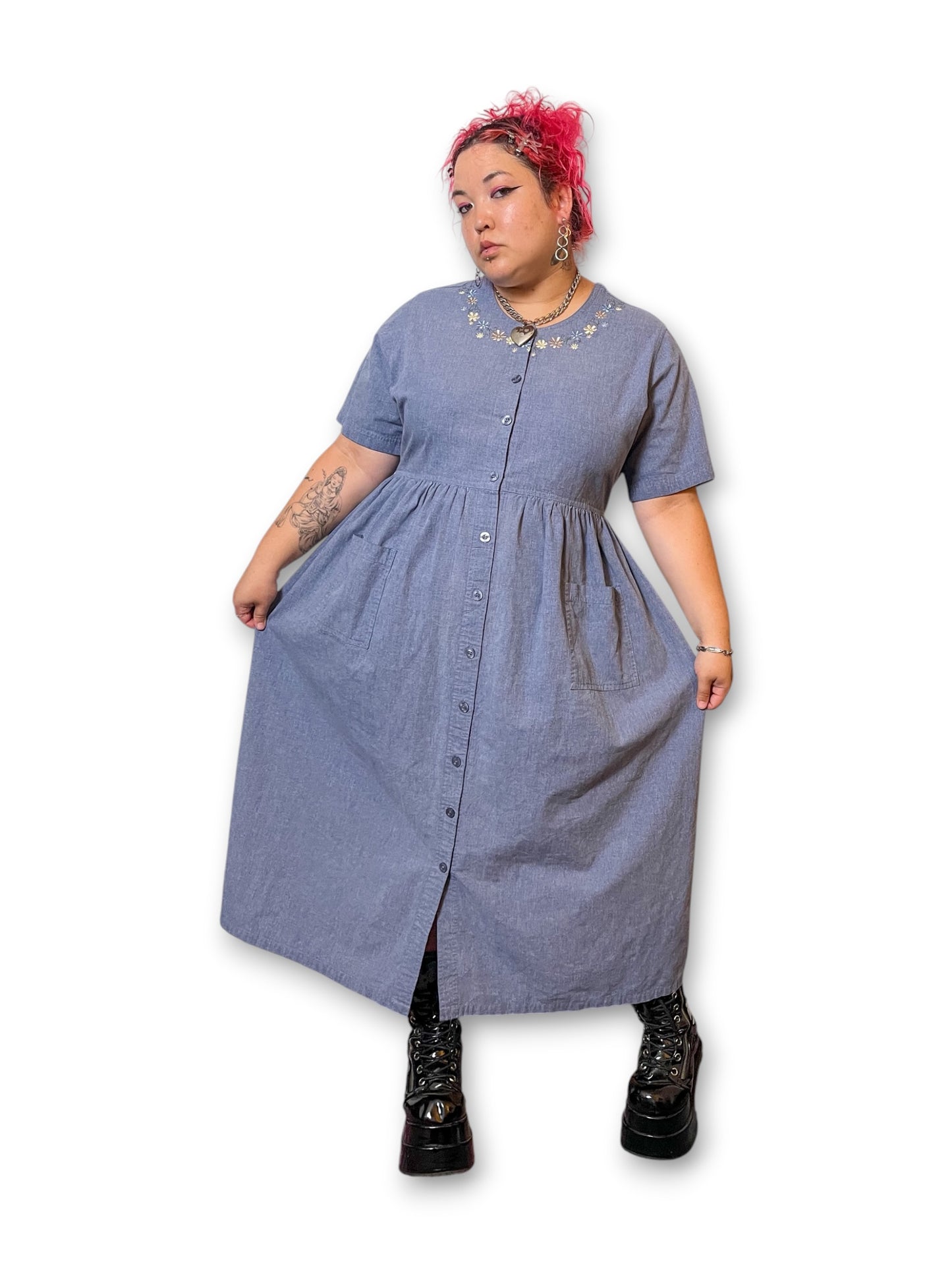 Y2K Cottage Prairie Maxi Dress (1X)