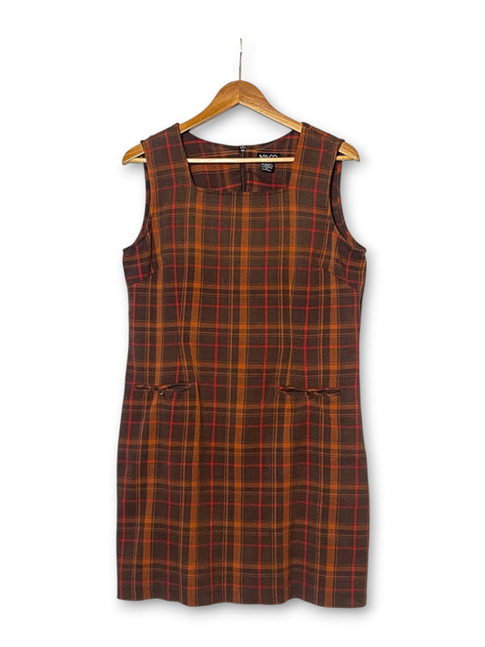 90’s Plaid Mini Dress (L/XL)