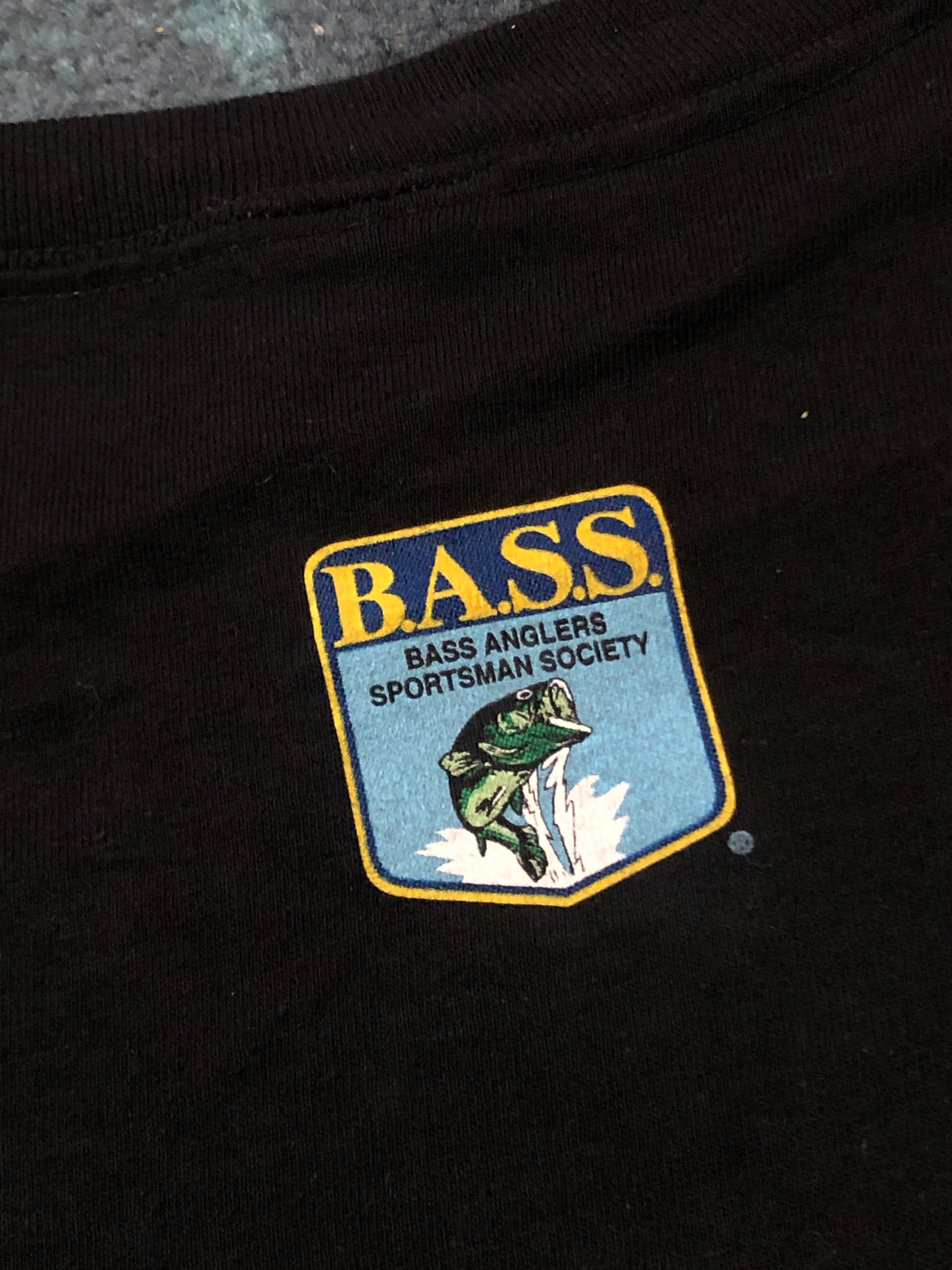 Y2K/Modern B.A.S.S. Bass Anglers Sportsman Society Black T-Shirt (3X)