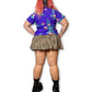 80’s Retro Hawaiian Print Blouse (XL/1X)