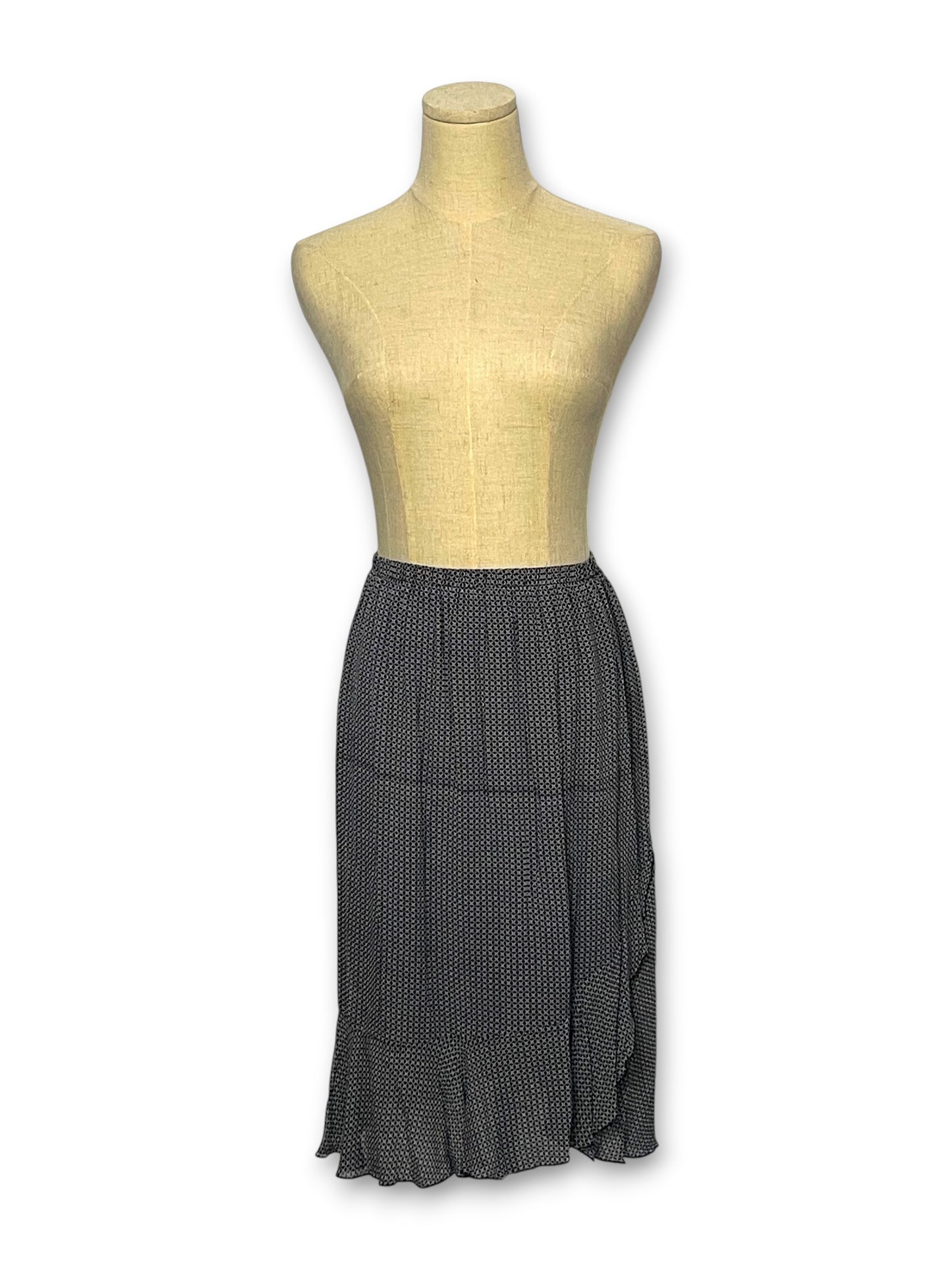 90’s/Y2K Patterned Silk Skirt (XS/S/M)