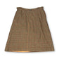 70’s Tan and Gray Tartan Plaid Pencil Skirt (1X)
