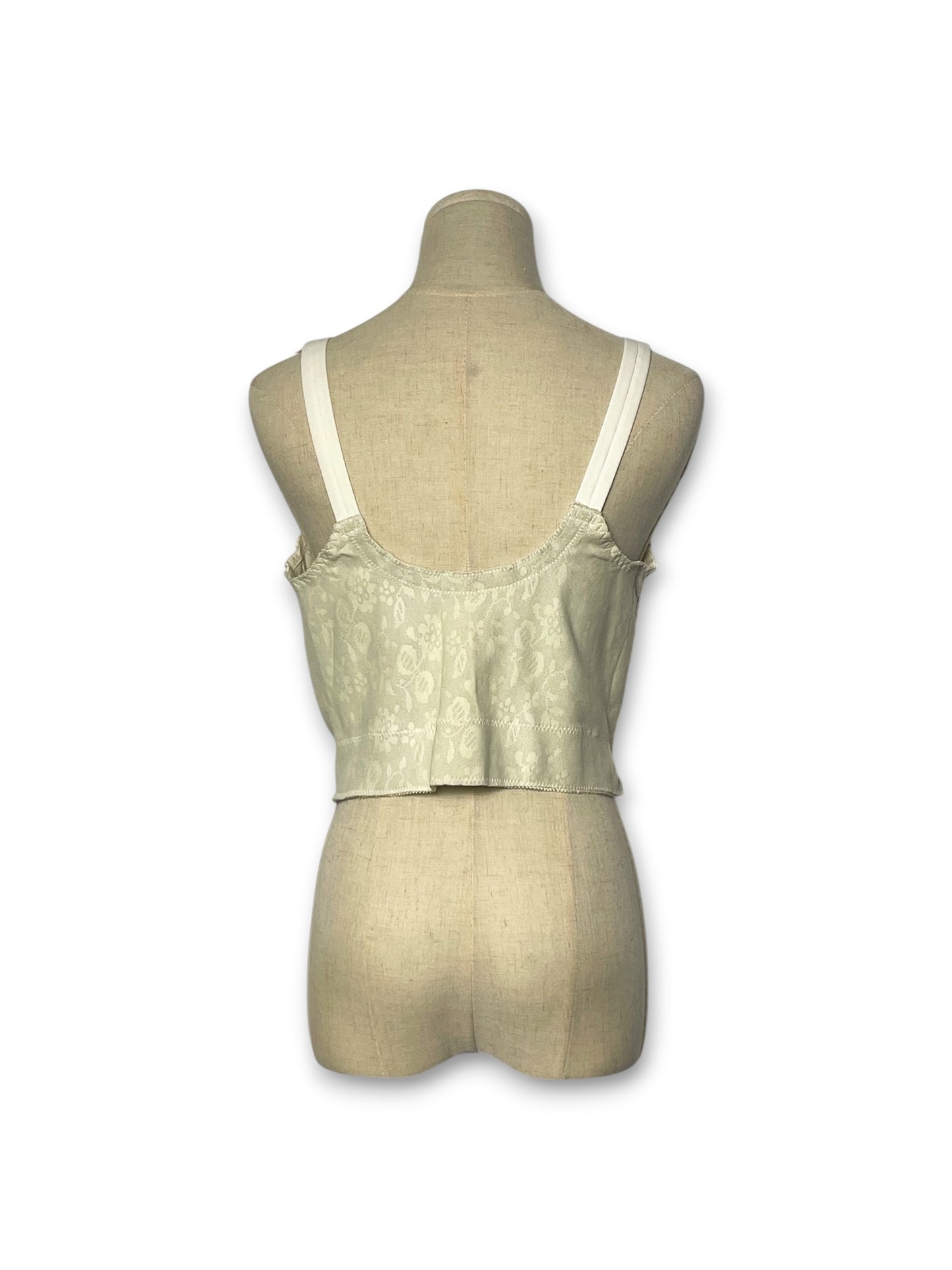 60’s/70’s Ivory Longline Corset Bra (40B)