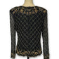 80’s/90’s Beaded Silk Blouse (L)