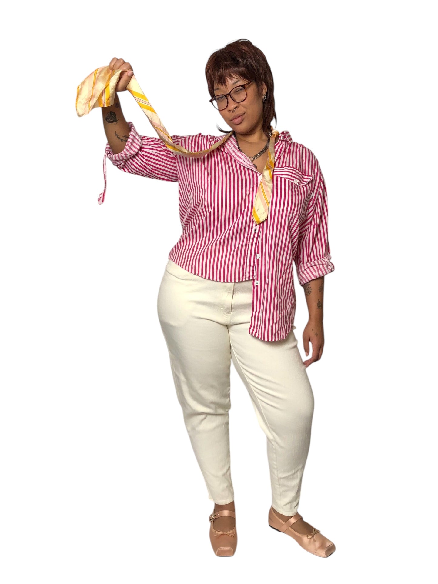 Y2K Forelli White Denim Jeans (2X)