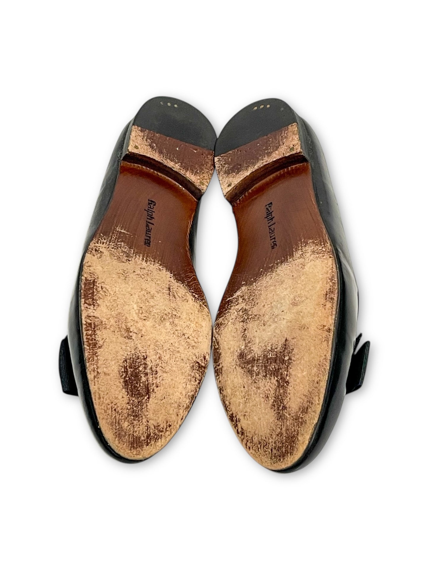 Vintage Ralph Lauren Patent Black Leather Flats (8)