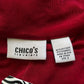 90’s Chico’s Red Slinky Shirt (L/XL)
