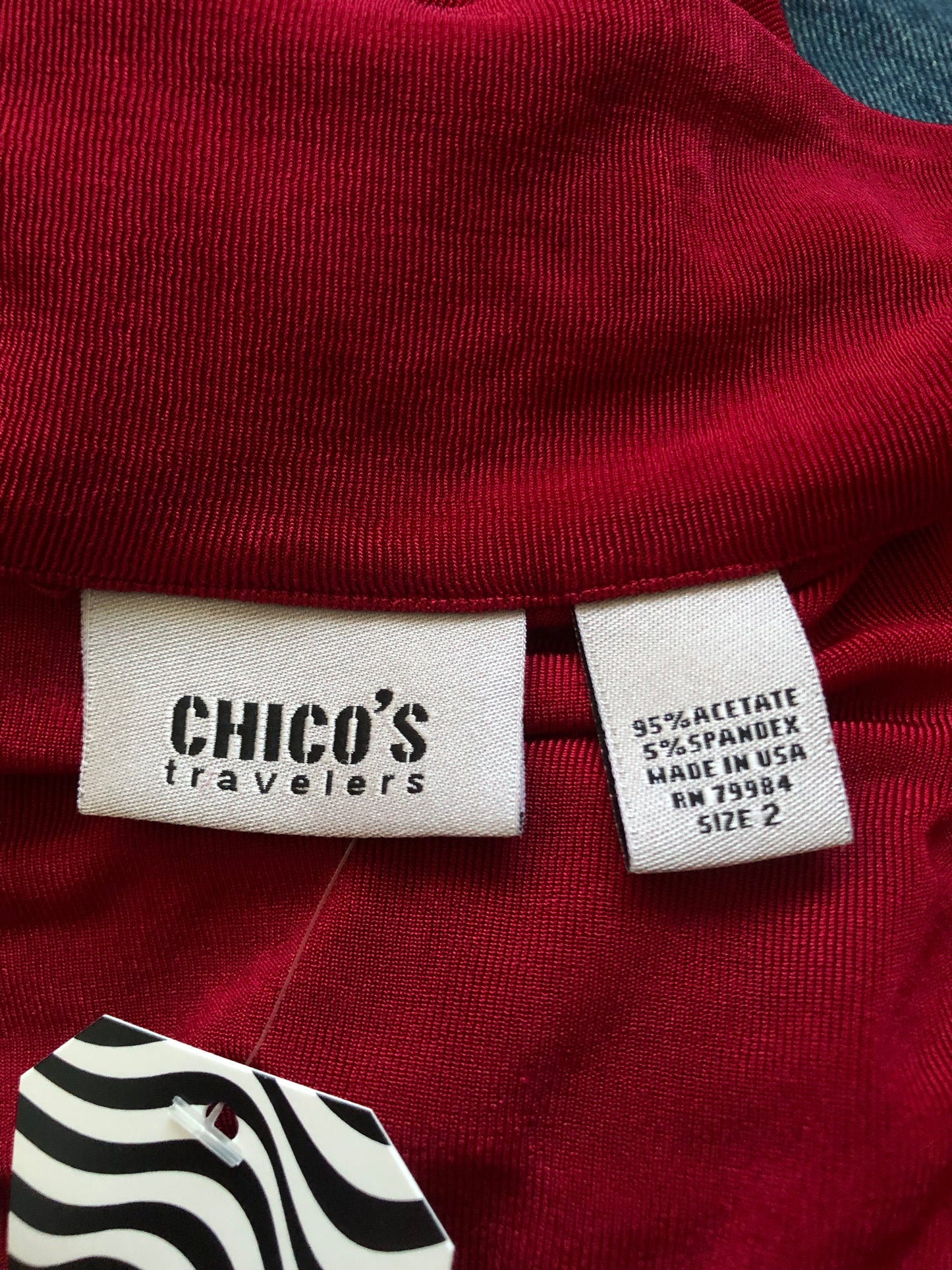 90’s Chico’s Red Slinky Shirt (L/XL)
