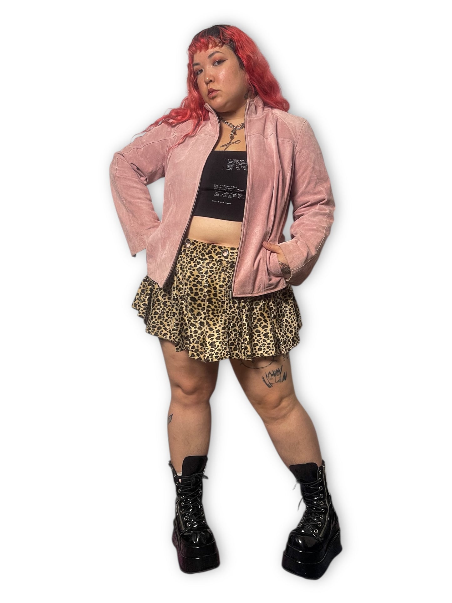 90’s Suede Leather Blazer (1X)