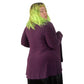 Y2K Chico’s Purple Slinky Ribbed Cardigan (L)