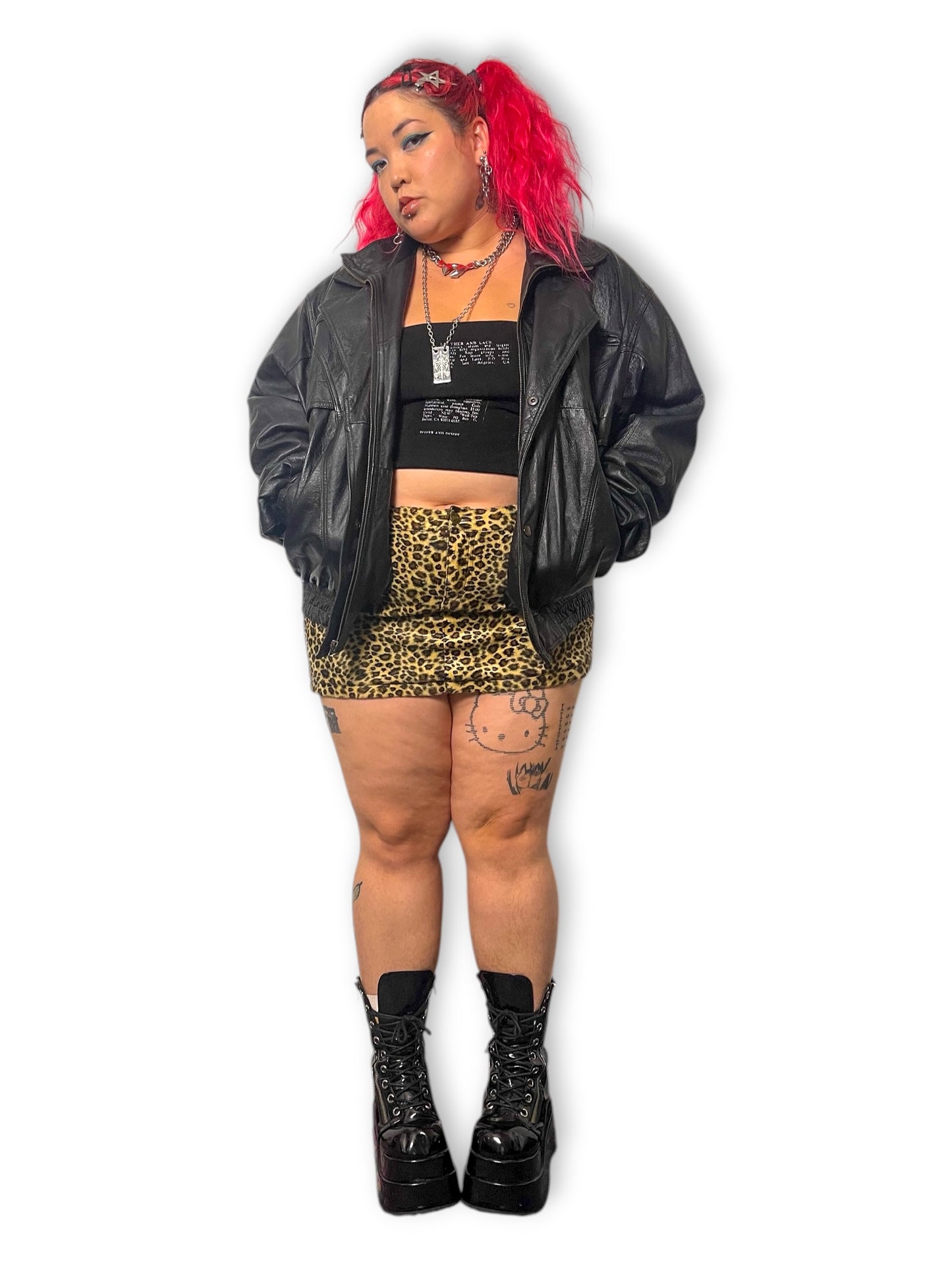 90’s Leather World by Lucky Leather Black Leather Jacket (2X)