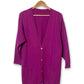 Vintage Magenta Cardigan Sweater (L/XL)