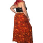 80’s Created for Essence by Mail Orange Floral Skirt (3X/4X)