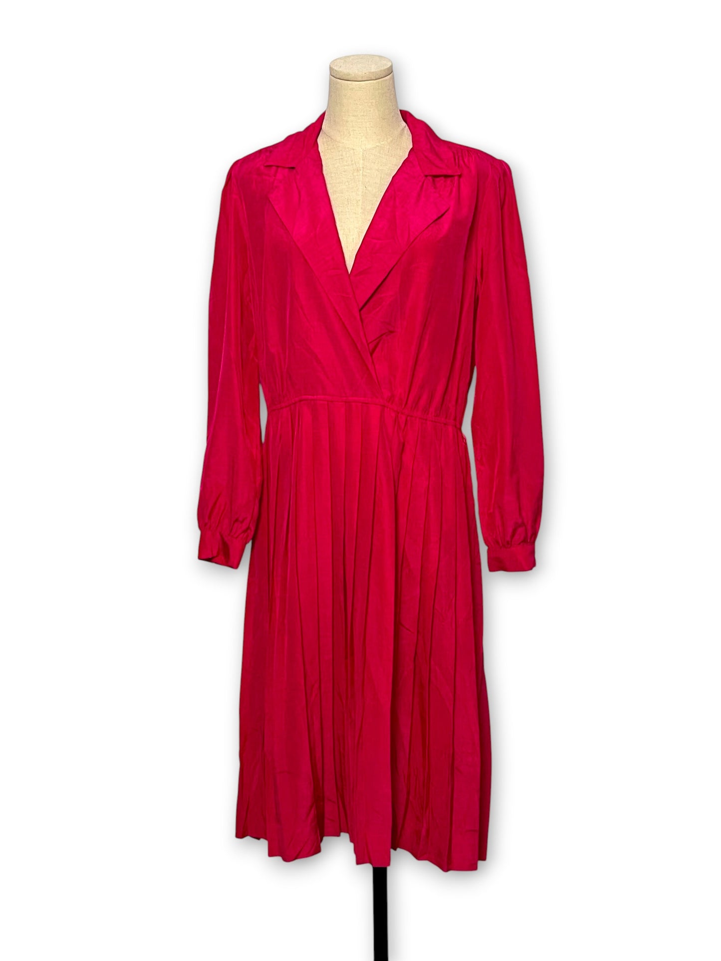 80’s Hot Pink Shirt Dress (XL/1X)