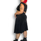 90’s/Y2K Chico’s Travelers Black and White Polka Dot Skirt (L/XL/2X)