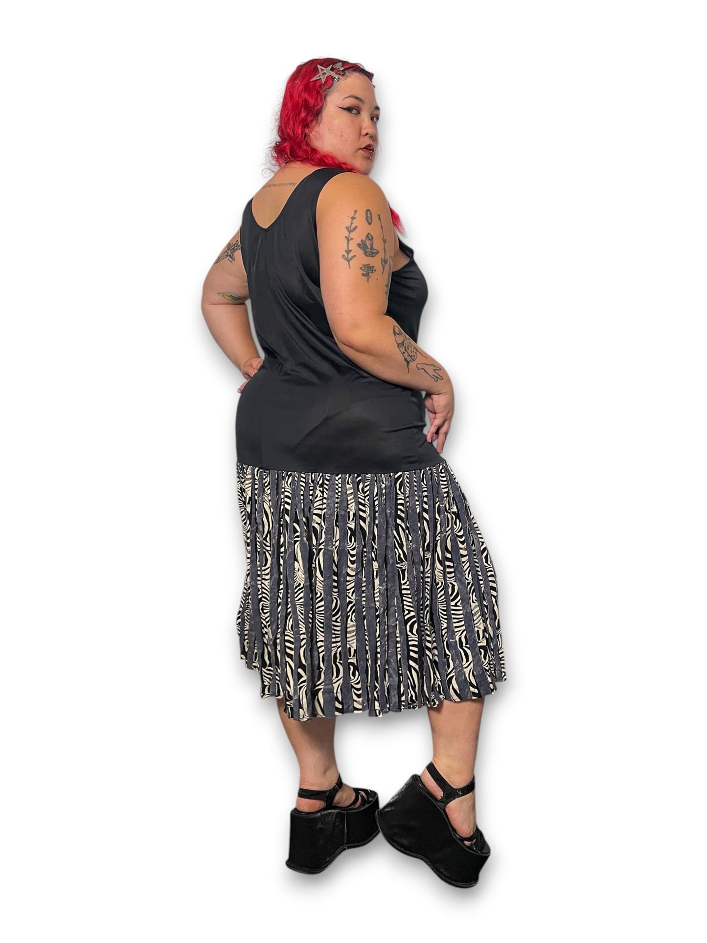 80’s/90’s Boho Grunge Midi Dress (XL/1X)