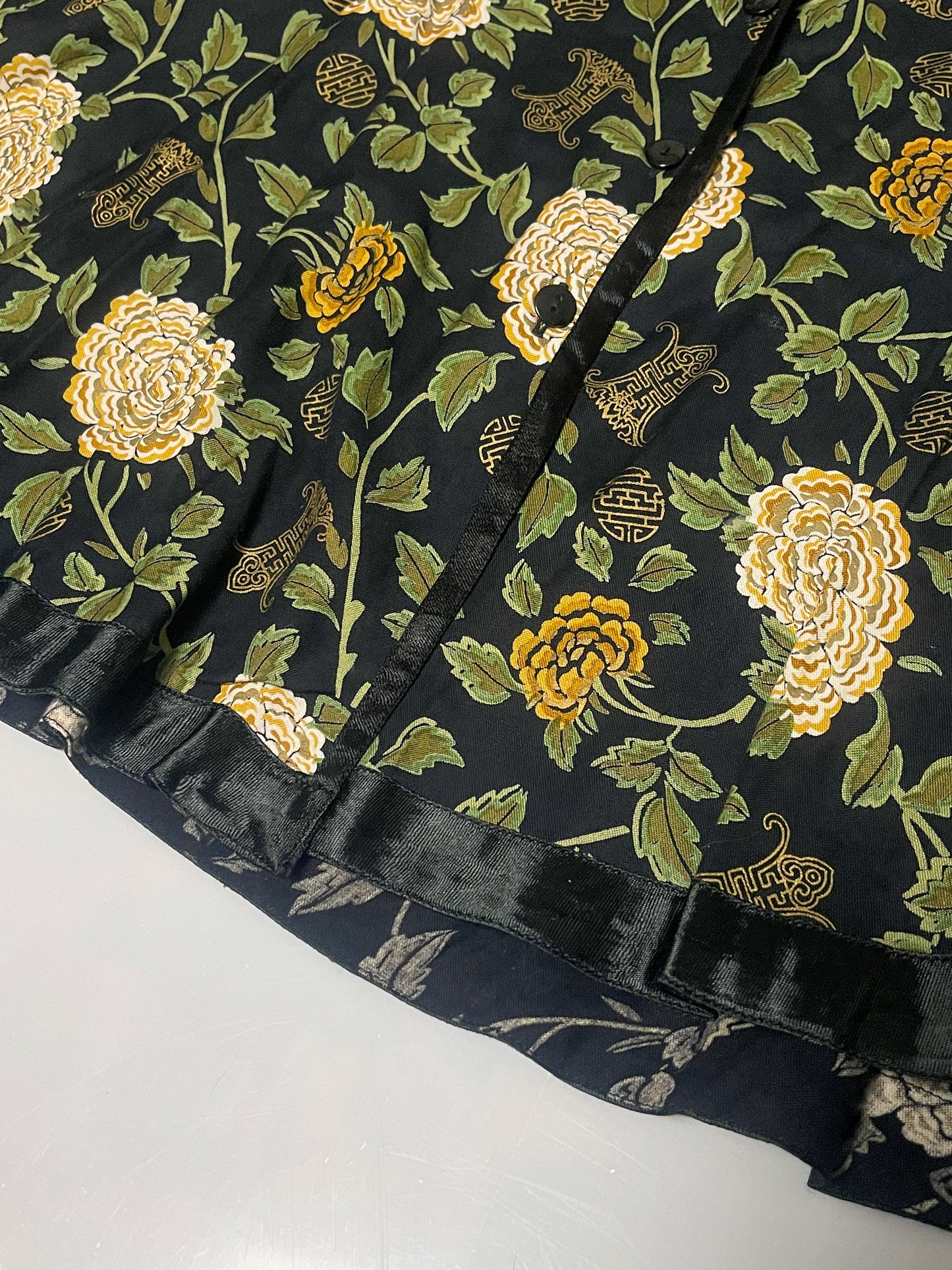 90’s Floral Print Mini Dress (L)