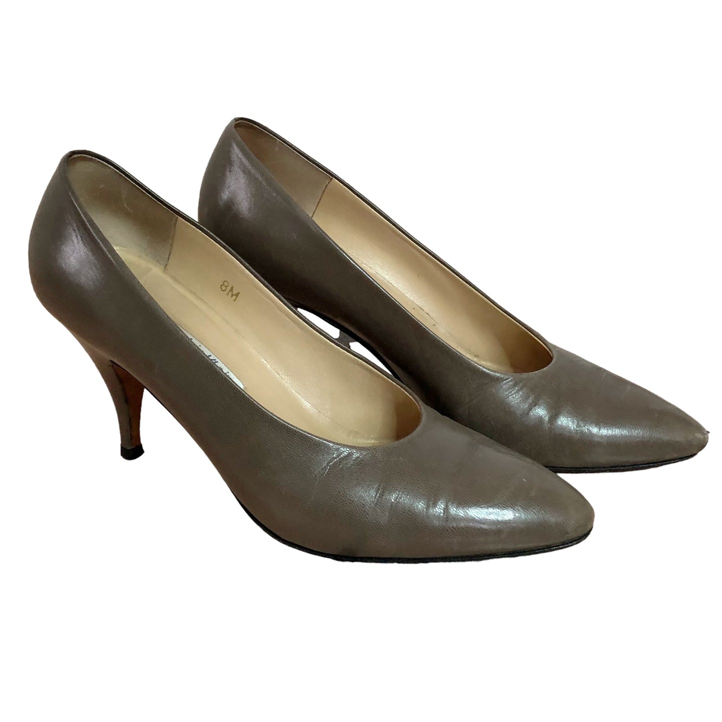 80’s Calvin Klein Brown Gray Pumps (8)