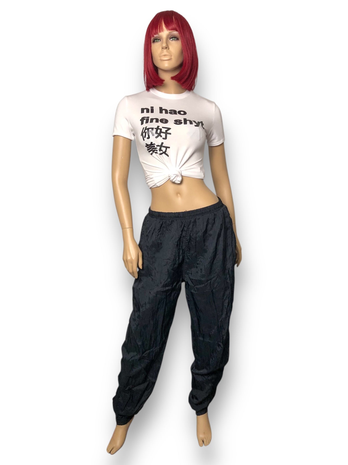 90’s/Y2K Apex Black Track Pants (L)