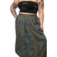 90’s Brownstone Woman Green Paisley Print Skirt (2X)