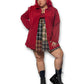 90’s Merona Red Trench Coat (L/XL)