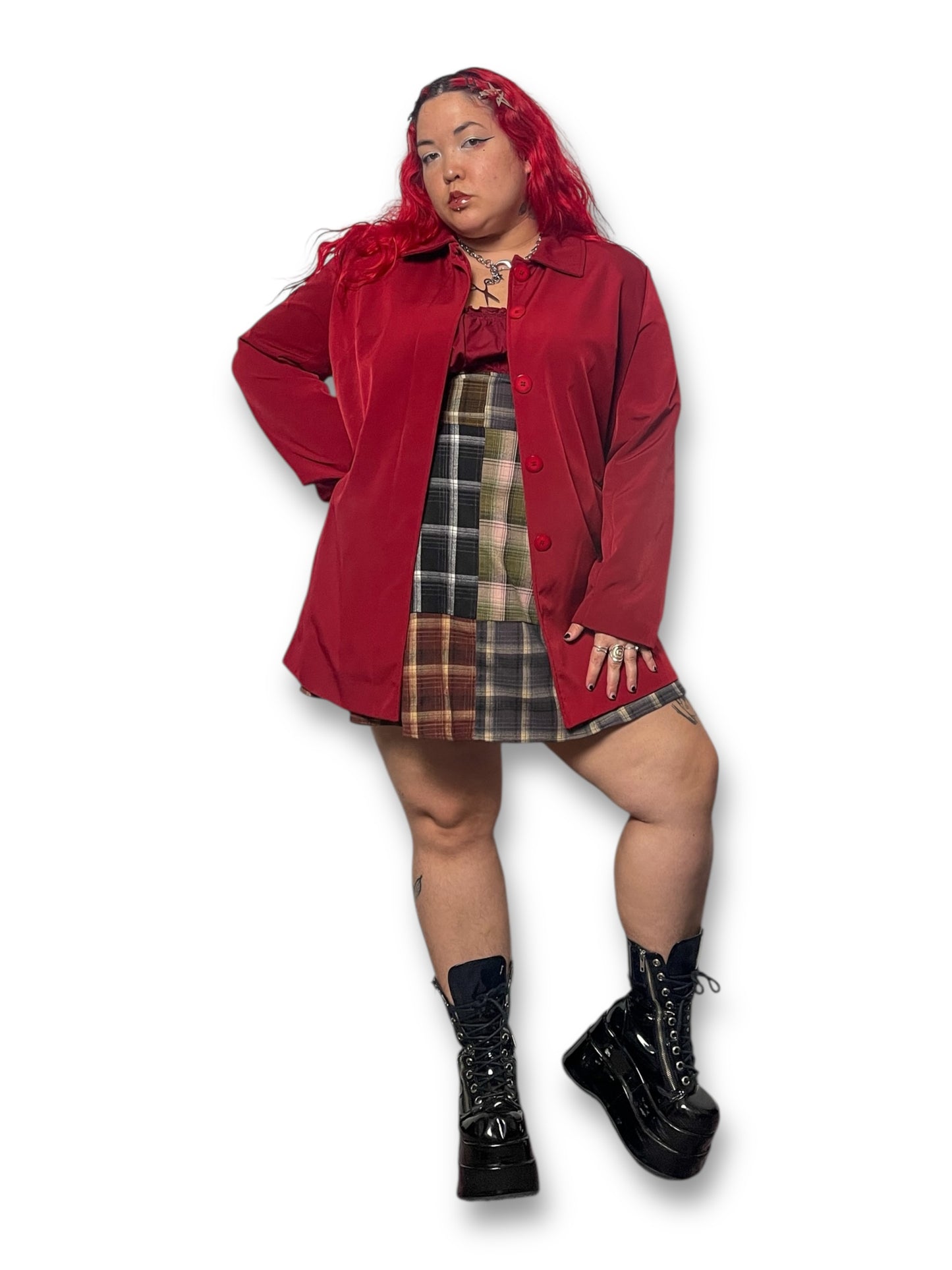 90’s Merona Red Trench Coat (L/XL)
