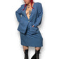 60’s/70’s Counterparts II Cerulean Blue Skirt Suit (2X/3X)