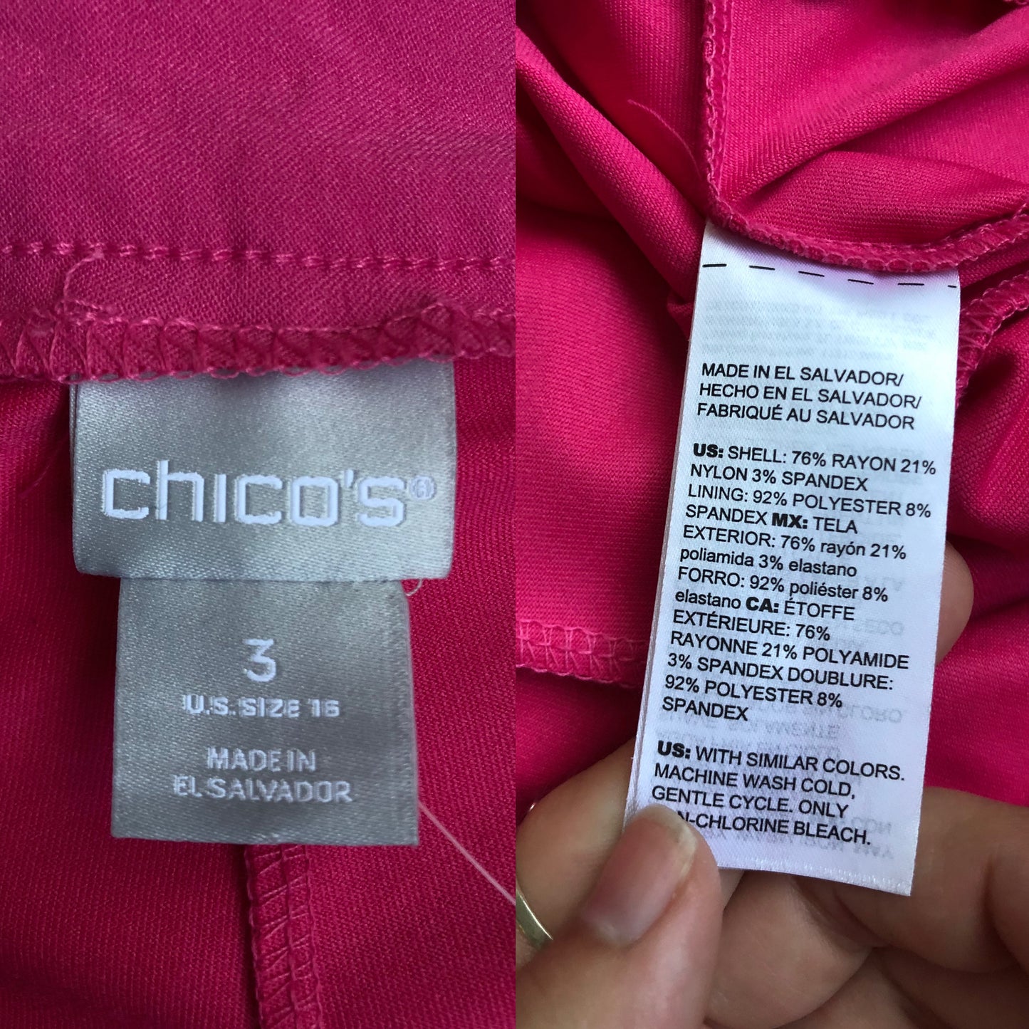 Chico’s Bubblegum Pink Skort (XL/2X)