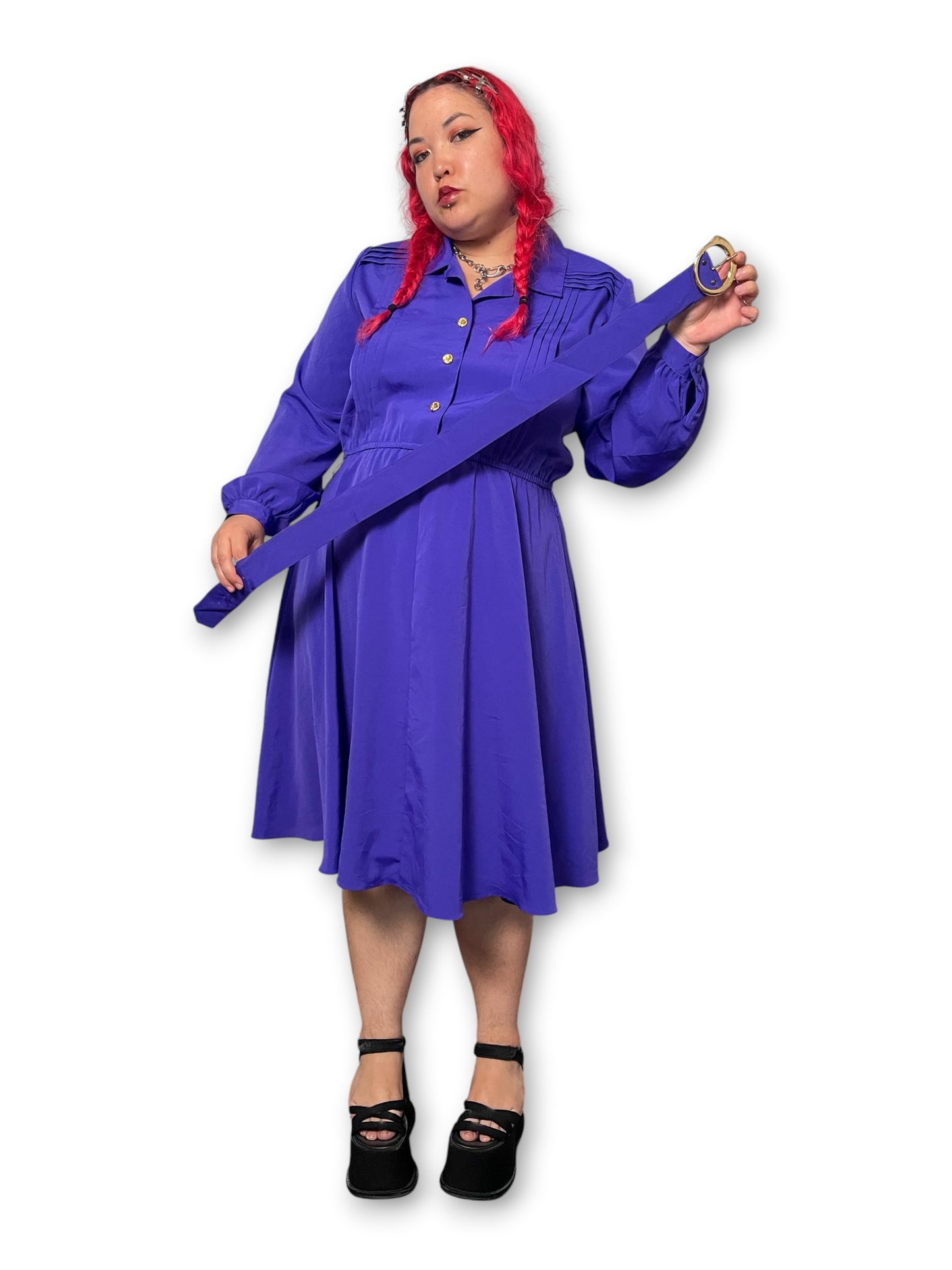 80’s Retro Shirt Dress (1X)